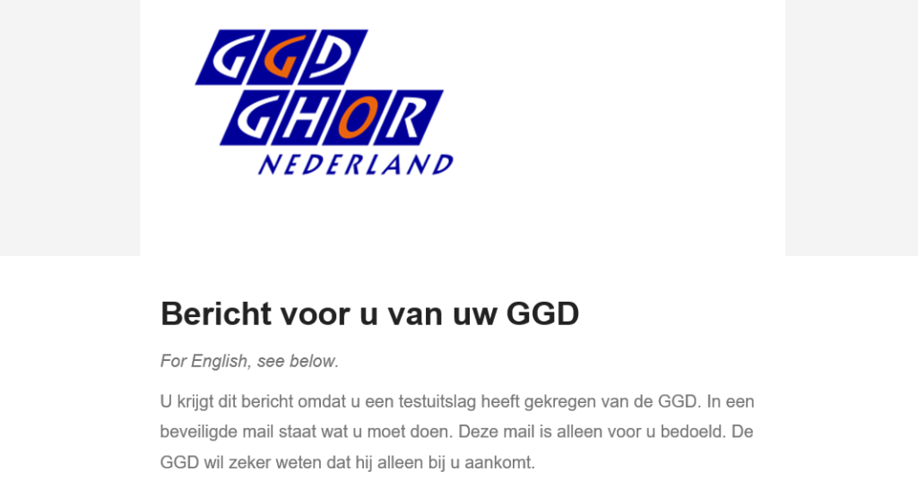 Afbeelding van beveiligde e-mail van GGD